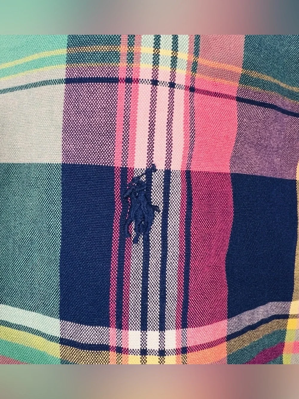 NWT Polo Ralph Lauren Plaid Oxford Shirt Big & Tall 2XB 2TG Green Pink Madras SS